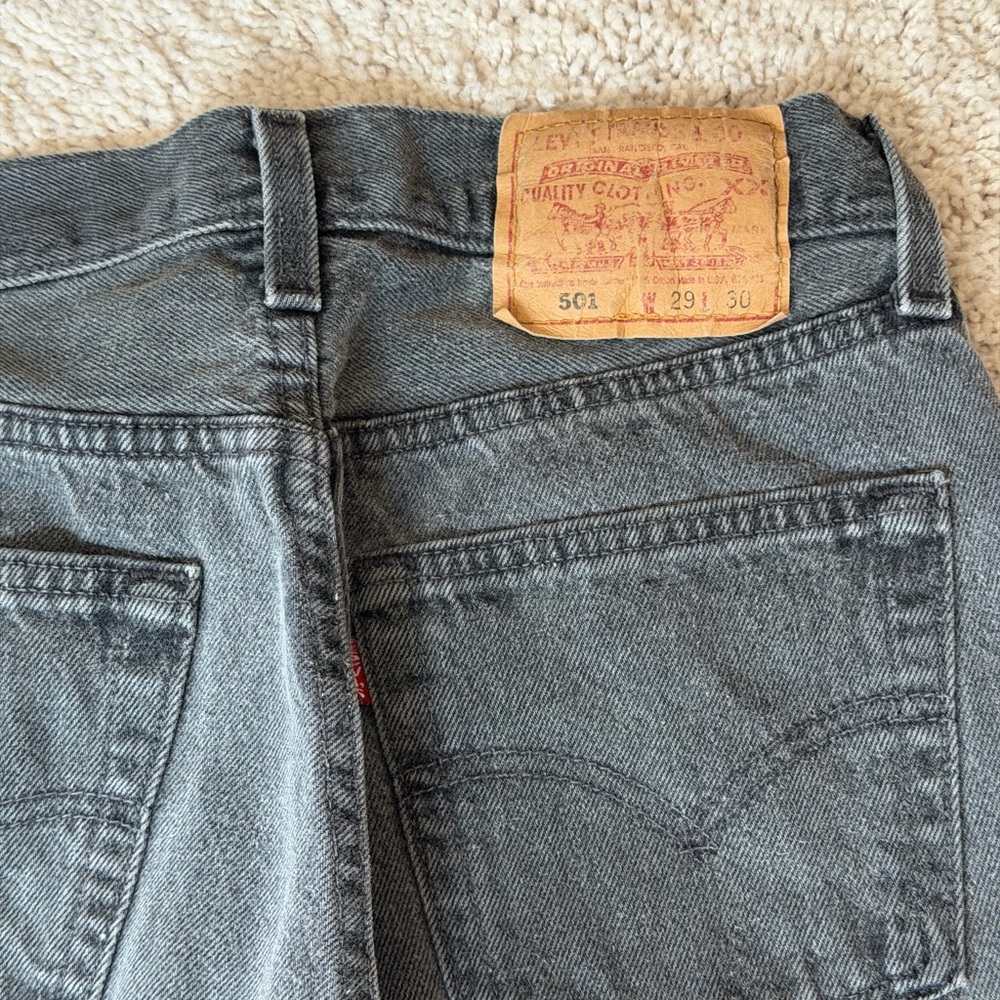 Vintage 501 Levi’s dark grey - Picture 4 of 7
